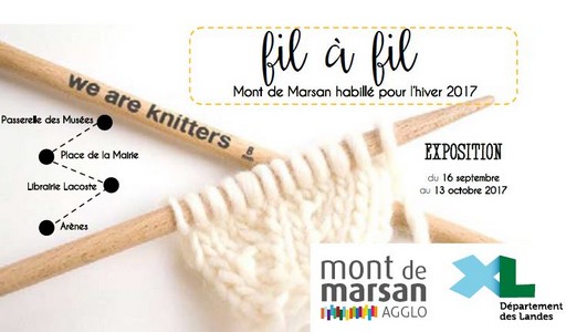 image : Exposition Fil à fil, Mont de Marsan habillé pour l hiver