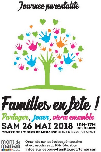 image : Affiche Journée parentalité 26 mai 2018 - Mont de Marsan Agglo