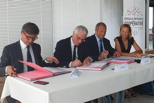 image : Signature de la Convention Mont de Marsan Agglo et Bordeaux Métropôle