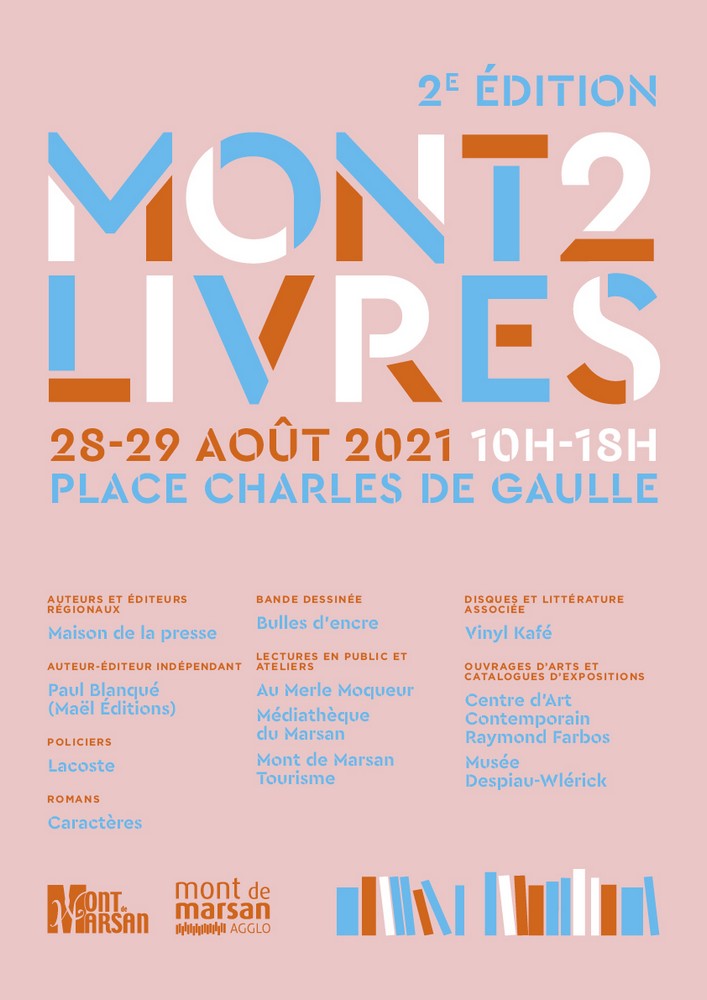 image : Affiche Mont2Livres 2021 - Médithéque du Marsan