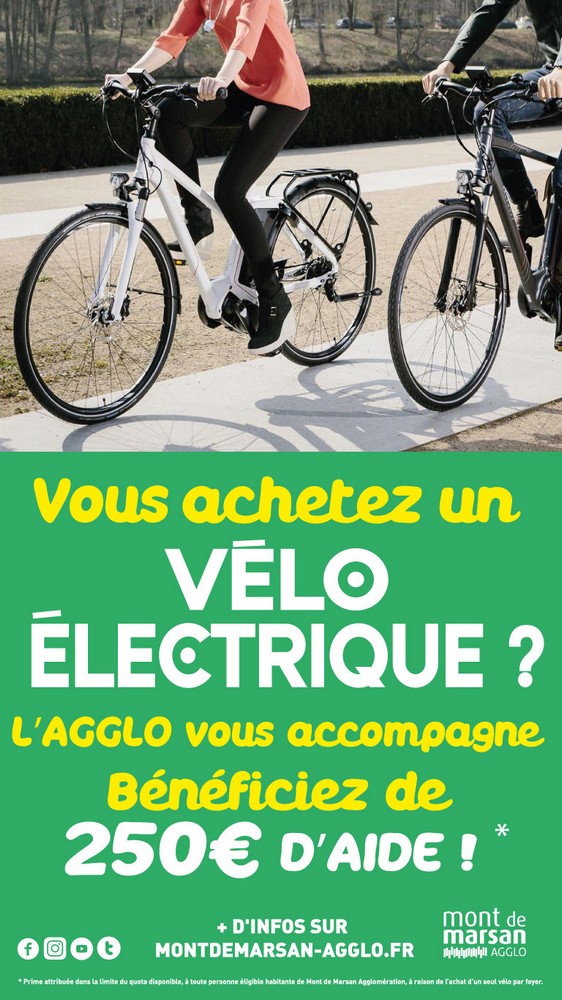 image : Aide à l'achat d'un vélo électrique - Mont de Marsan Agglo 2021