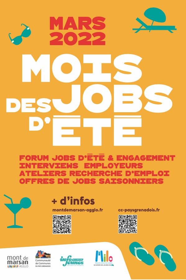 image : Affiche mois Job dÉté 2022 - Mont de Marsan Agglo