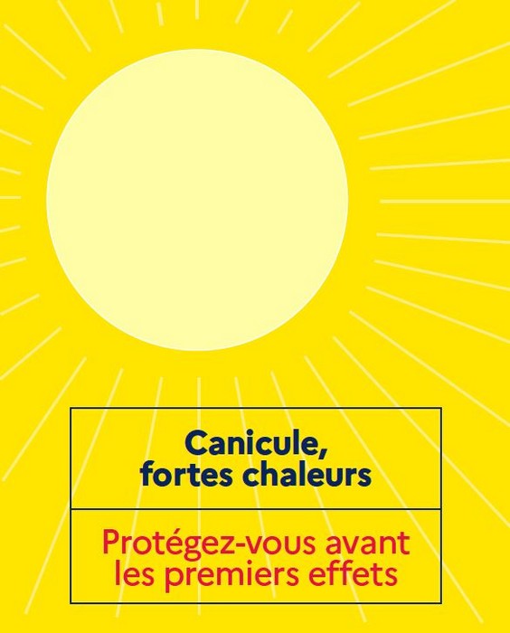 image : Couverture Dépliant Canicule, Fortes Chaleurs